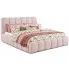Różowe łóżko tapicerowane chmurka 5 rozmiarów - Nuviano