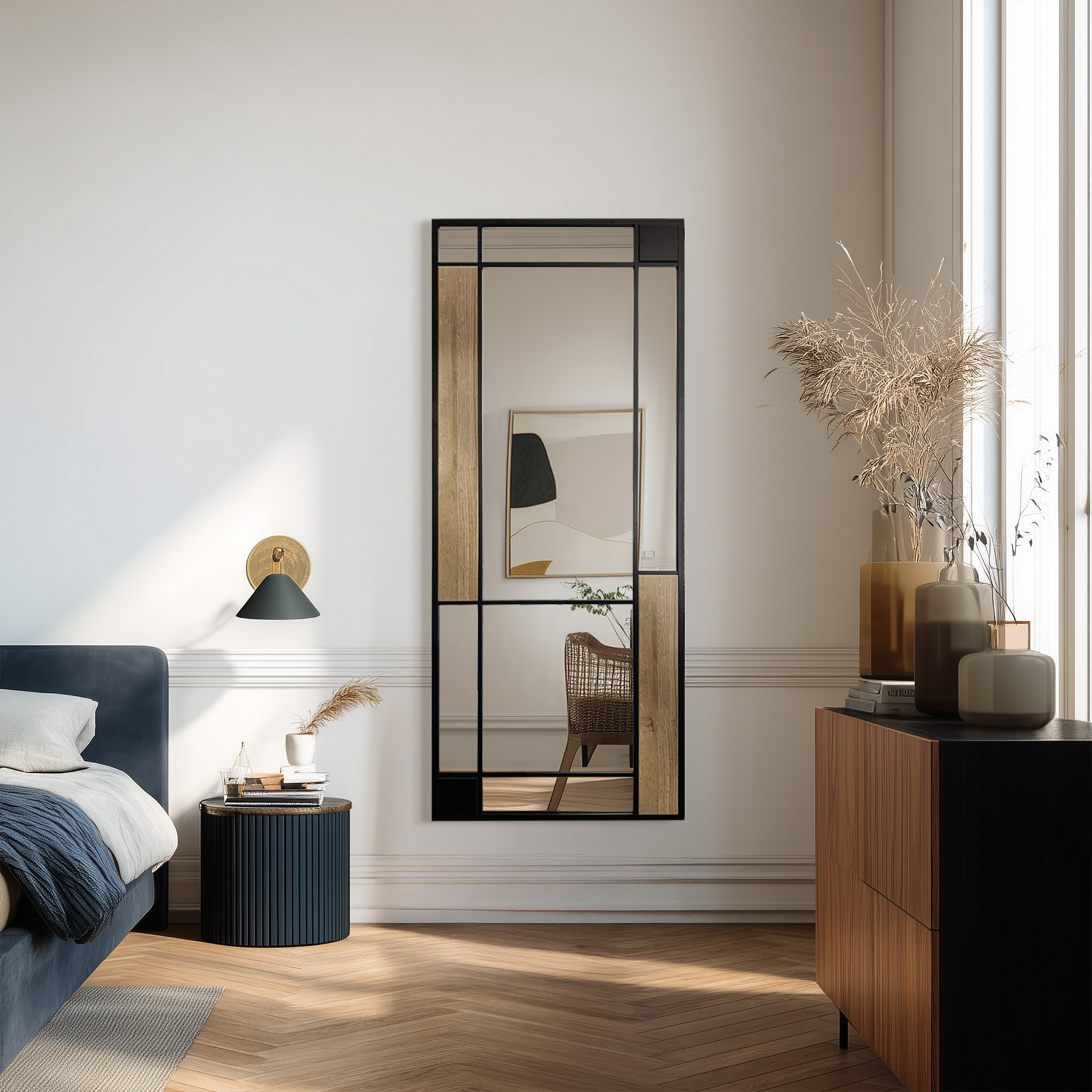 wizualizacja lustra do salonu