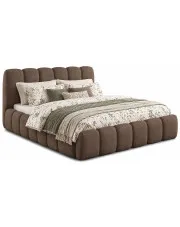 Brązowe łóżko nowoczesne w kształcie chmurki 5 rozmiarów - Nuviano w sklepie Edinos.pl