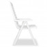 Bok białego krzesła ogrodowego Elexio 3Q