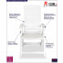 Zestaw białych krzeseł ogrodowych Elexio 3Q infografika