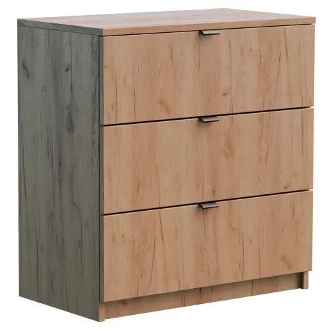 Komoda z 3 szufladami do salonu Felicco 3X dąb craft