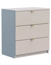 Komoda z 3 szufladami w stylu glamour kaszmir - Felicco 4X w sklepie Edinos.pl