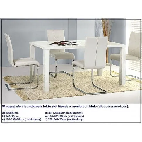 Zdjęcie rozkładany stół Mesa 5X biały połysk | Edinos.pl