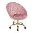 różowe krzesło obrotowe Finko