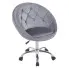 szary fotel na kółkach Finko