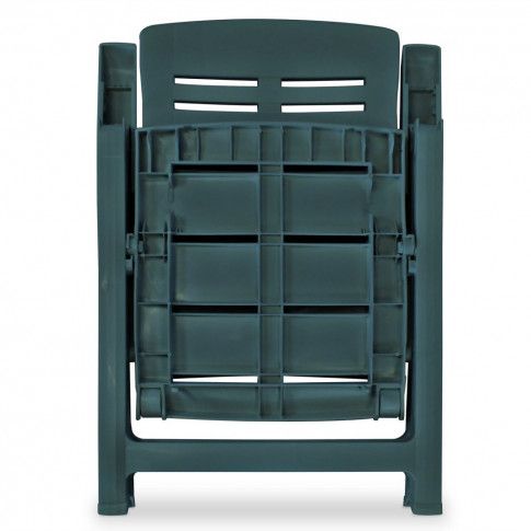 Złożone zielone krzesło ogrodowe Elexio 3Q