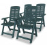 Zestaw zielonych krzeseł ogrodowych Elexio 3Q