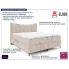 Beżowe łóżko kontynentalne Verrado