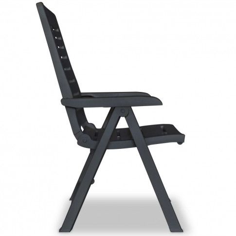 Bok szarego krzesła ogrodowego Elexio 3Q