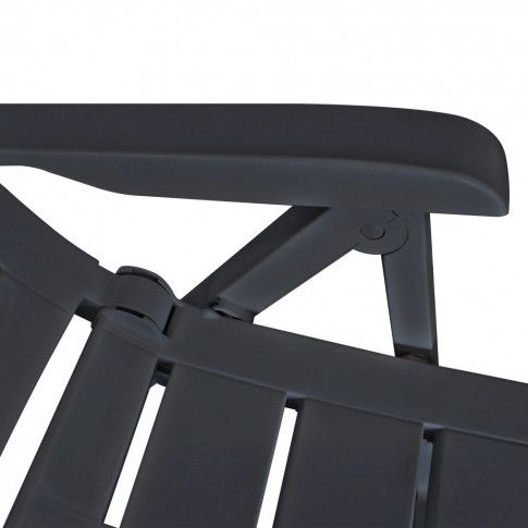 Siedzisko szarego krzesła ogrodowego Elexio 3Q