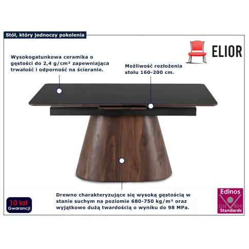 stylowy stół do jadalni Comos