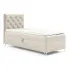 Kremowe pojedyncze łóżko kontynentalne 3 rozmiary - Ferrise