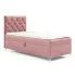 Różowe pojedyncze łóżko kontynentalne 3 rozmiary - Ferrise