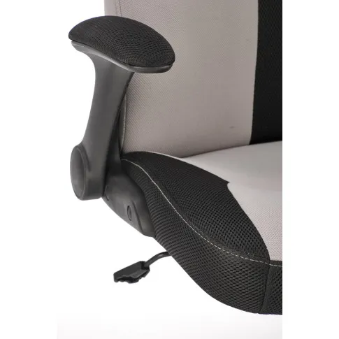 Zdjęcie szary tapicerowany fotel obrotowy do biurka Dyxol | Edinos.pl