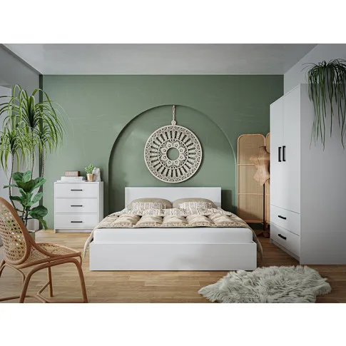 Zdjęcie Łóżko dąb sonoma z materacem 120x200 cm Wagy 3X | Edinos.pl