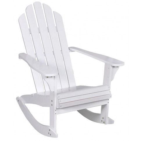 białe bujane krzesło ogrodowe daron