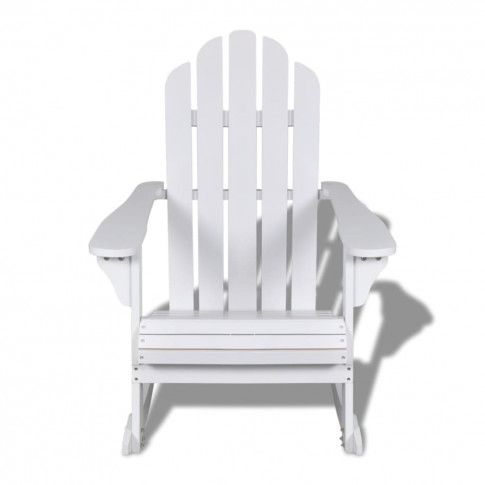 biały bujany fotel ogrodowy daron