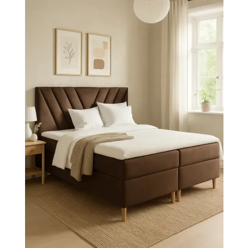 Łóżko Vellano brąz