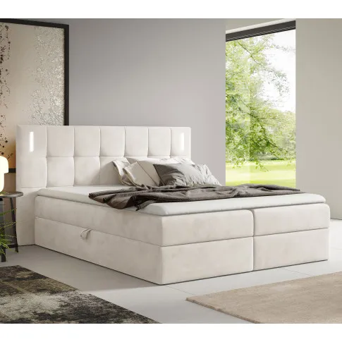 Jasnoszare łózko kontynentalne Esarri