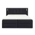 Czarne łóżko z oświetleniem Esarri
