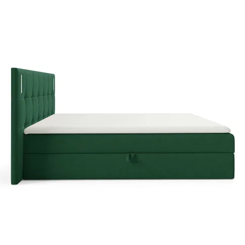 Ciemnozielone łóżko Esarri