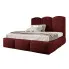 Bordowe łóżko tapicerowane Rosmeri