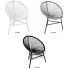 Szczegółowe zdjęcie nr 6 produktu Ażurowe krzesło ogrodowe Corrigan - czarne