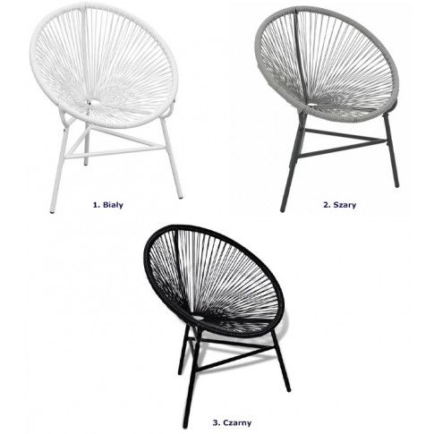 Szczegółowe zdjęcie nr 6 produktu Ażurowe krzesło ogrodowe Corrigan - czarne