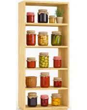 Sosnowy drewniany regał do spiżarni - Lika 9X w sklepie Edinos.pl
