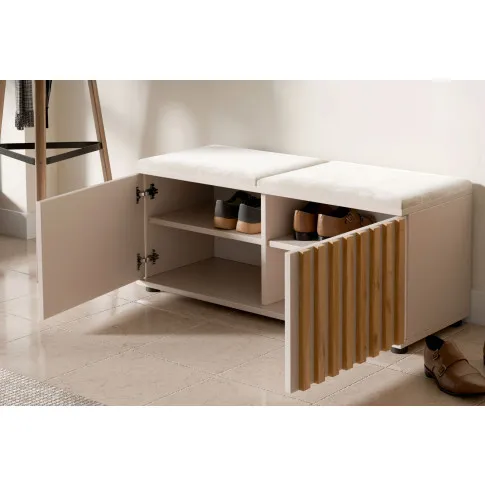 Otwarta kaszmirowa szafką na buty Benisso