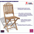 Fotografia Składane krzesła tarasowe Javal - 2 szt. z kategorii Krzesła ogrodowe