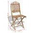 Szczegółowe zdjęcie nr 9 produktu Składane krzesła tarasowe Javal - 2 szt.