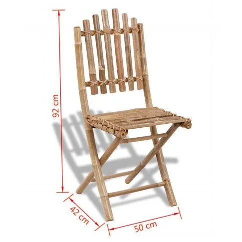 Szczegółowe zdjęcie nr 9 produktu Składane krzesła tarasowe Javal - 2 szt.