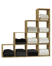 Regał schodkowy na ubrania dąb artisan - Cesaro 5X w sklepie Edinos.pl