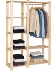 Regał drewniany na ubrania - Rack w sklepie Edinos.pl