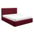 Czerwone nowoczesne łóżko tapicerowane 3 rozmiary - Merassi