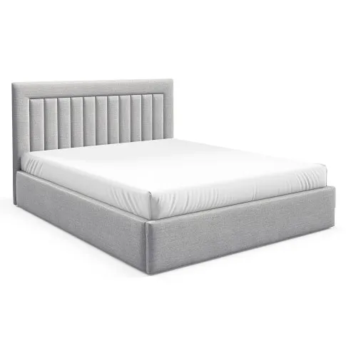 Szare tapicerowane łóżko Merassi