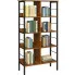 Zdjęcie produktu Duży metalowy regał na książki rustykalny brąz - Samba.