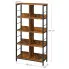 Szczegółowe zdjęcie nr 5 produktu Duży metalowy regał na książki rustykalny brąz - Samba