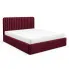 Czerwone nowoczesne łóżko tapicerowane 3 rozmiary - Revani