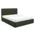 Zielone łóżko tapicerowane 3 rozmiary - Revani
