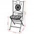 Szczegółowe zdjęcie nr 8 produktu Zestaw ceramicznych krzeseł ogrodowych Leah - czarno-biały