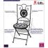 Zdjęcie ceramiczne krzesła ogrodowe Leah czarno-białe - sklep Edinos.pl