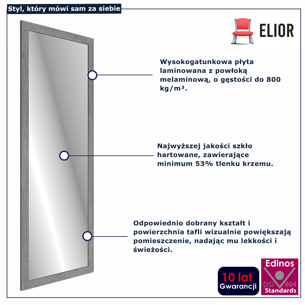 Lustro stylowe do przedpokoju 