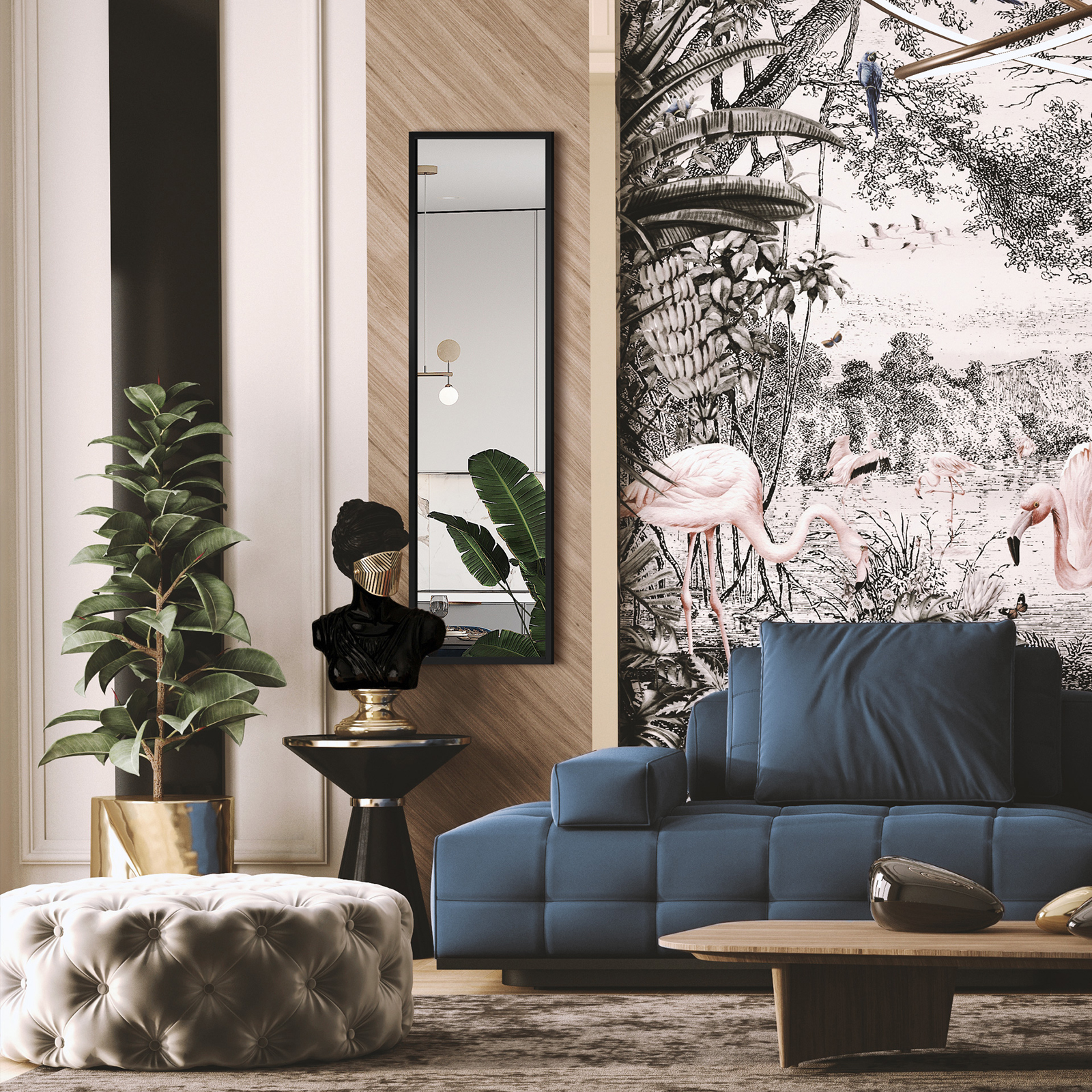 Wnętrze z lustrem Hroni 4X