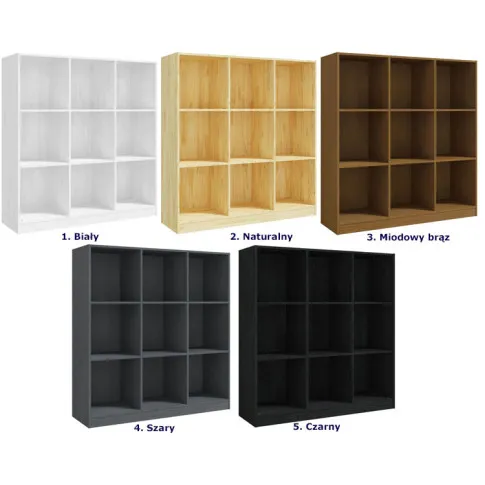 Szczegółowe zdjęcie nr 8 produktu Drewniany kwadratowy regał na książki - Jevi 5X