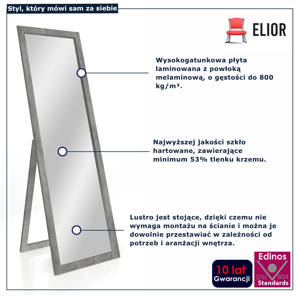 Lustro stylowe do przedpokoju 