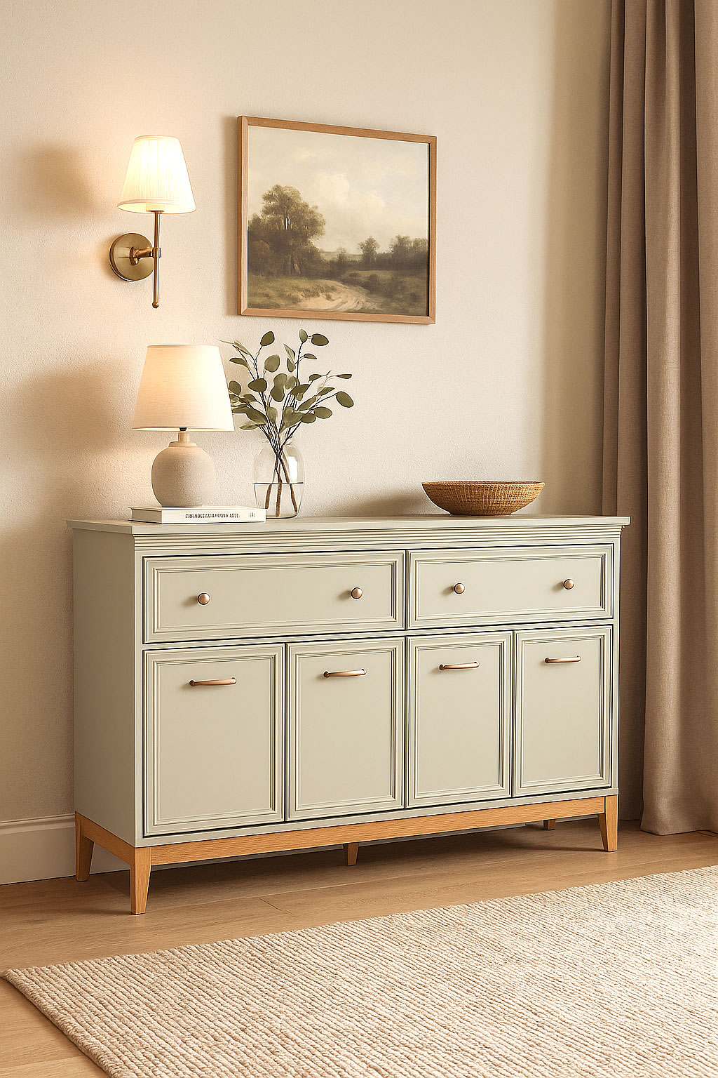 Stylowe wnętrze z wykorzystaniem komody Lunvior 4X