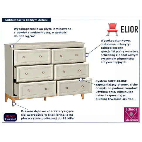 Kaszmirowa komoda Lunvior 5X